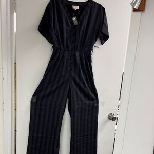 Ciedon Navy Striped Jumpsuit-NWT